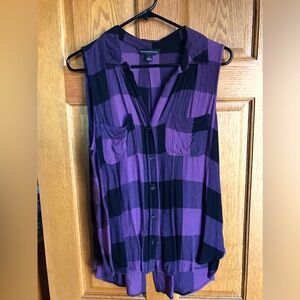 Rock & Republic button sleeveless shirt